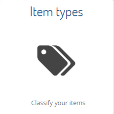What is an item type?